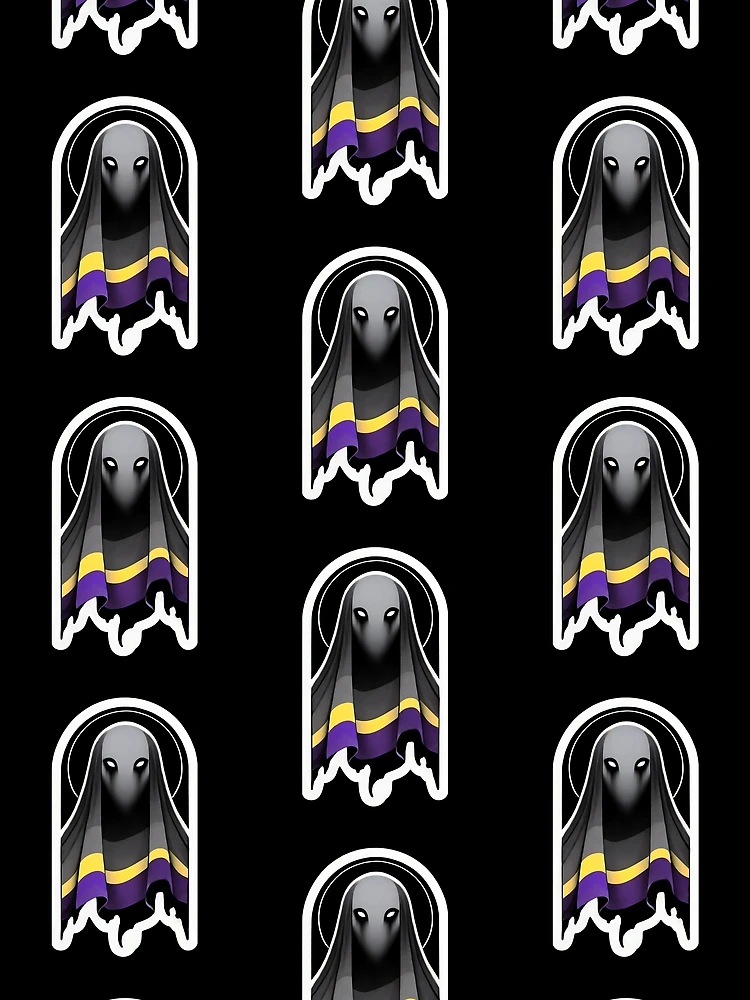 Thumbnail 3 of 3, Scarf, Nonbinary ghostface designed and sold by JohnnyP-Store.