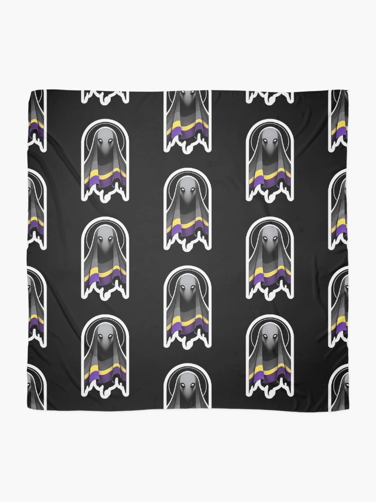 Thumbnail 2 of 3, Scarf, Nonbinary ghostface designed and sold by JohnnyP-Store.