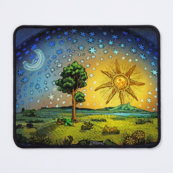 Item preview, The Flammarion Engraving Medieval Woodcut designed and sold by SummerlandsArt.