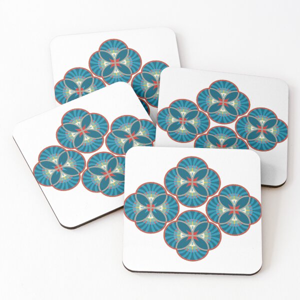 Item preview, Batik - Indonesian Fan like Butterfly- Blue-Red designed and sold by JoseYeste.