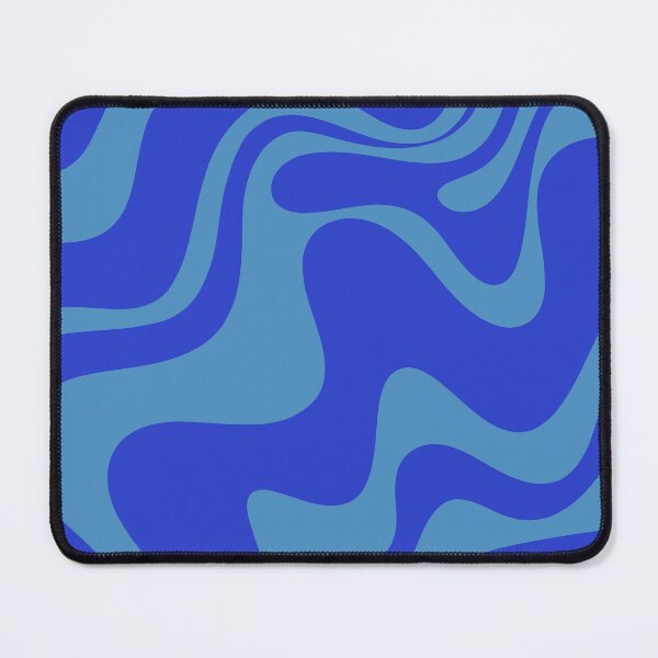 Item preview, Cobalt Blue Retro Liquid Swirl Contemporary Abstract Pattern 2 designed and sold by kierkegaard.