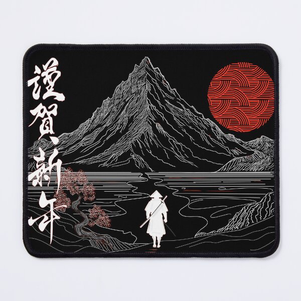 Item preview, Red and white Japanese landscape, the serene way, happy new year designed and sold by Bobraiis.