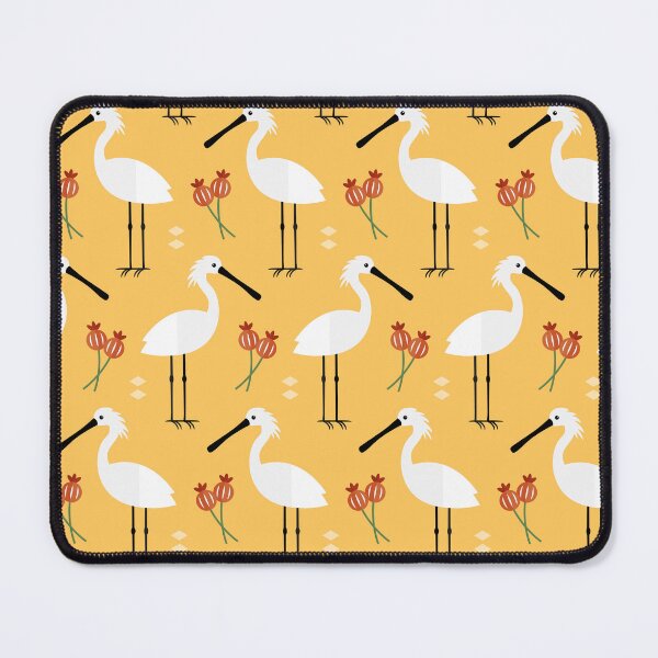 Item preview, Spoonbills on yellow designed and sold by reneesillus.