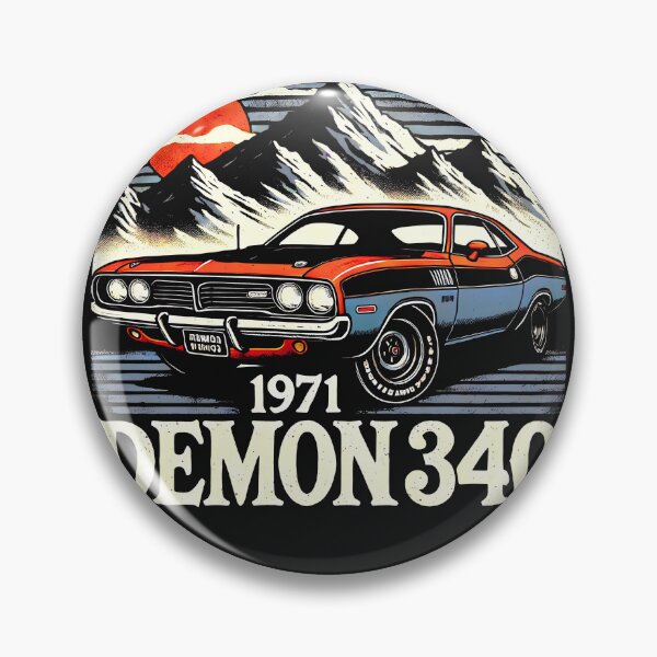 Item preview, 1971 Dart Demon 340 designed and sold by CreepyCornerArt.