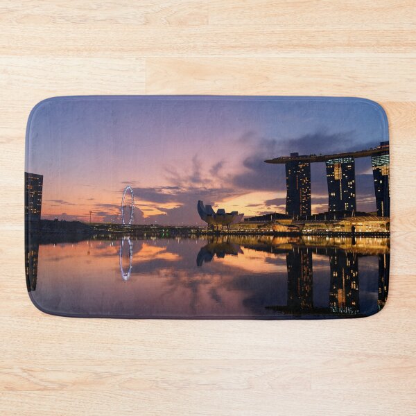 Item preview, Singapore skyline before sunrise, Modern art, Wall art, Print, Minimalistic, Modern personalised gifts, custom printed gifts. Photographic Print. designed and sold by CameraDesign.
