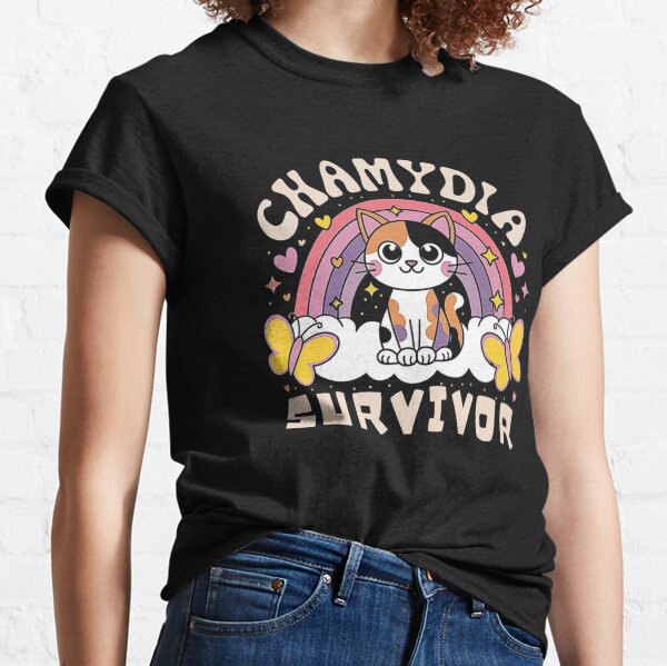 Item preview, Chlamydia Survivor Cat Meme - Funny Adult Humor Design for Men & Women designed and sold by love3617.