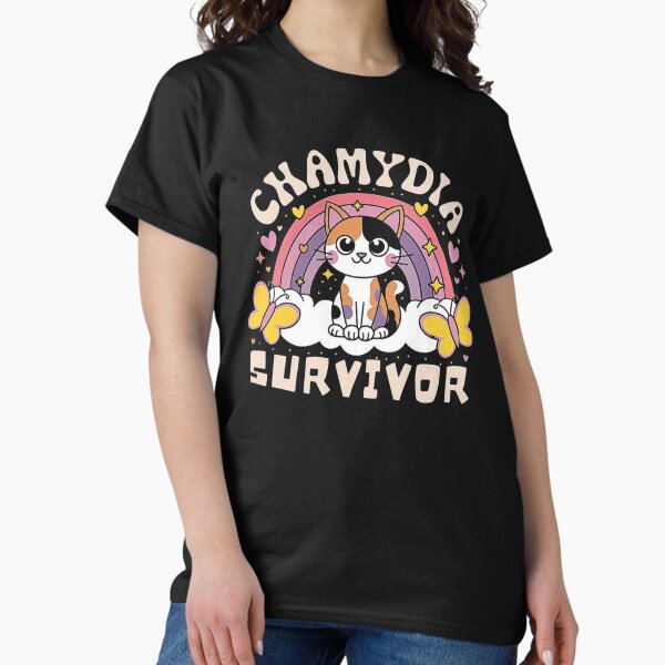 Item preview, Chlamydia Survivor Cat Meme - Funny Adult Humor Design for Men & Women designed and sold by love3617.