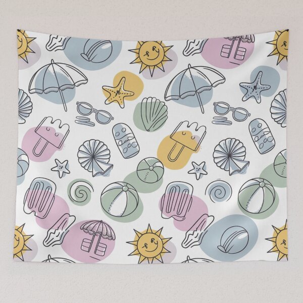 Item preview, Summer Doodle Pattern designed and sold by Furbulous Faces.