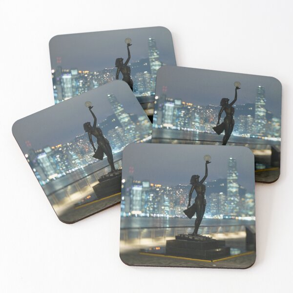 Item preview, Hong Kong skyline before sunrise, Hong Kong Modern art, Wall art, Print, Minimalistic, Modern personalised gifts, custom printed gifts. Photographic Print. designed and sold by CameraDesign.