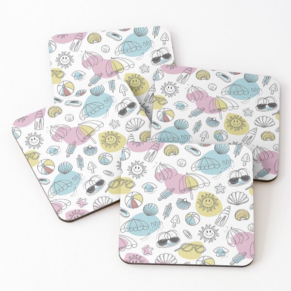 Item preview, Beach Vibes Doodle Pattern designed and sold by Furbulous Faces.