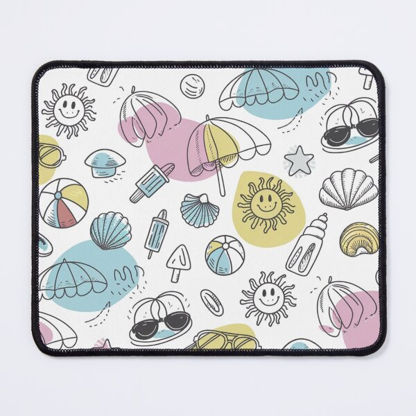 Item preview, Beach Vibes Doodle Pattern designed and sold by Furbulous Faces.