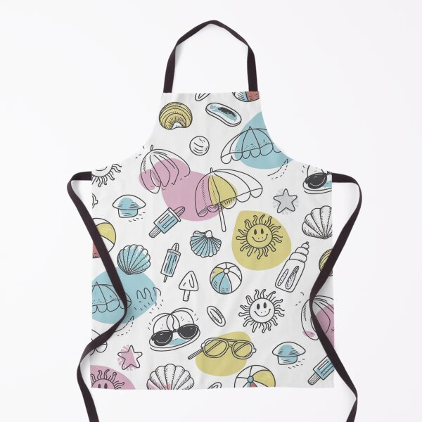 Item preview, Beach Vibes Doodle Pattern designed and sold by Furbulous Faces.