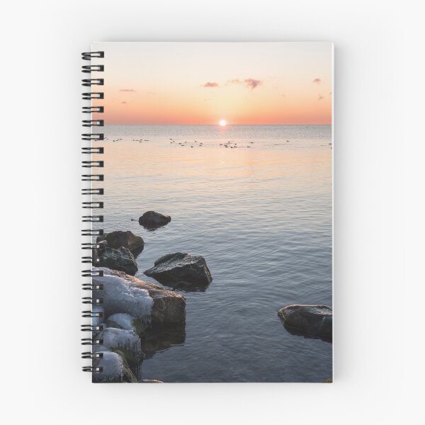 Item preview, Cold and Peaceful on the Shore of Lake Ontario at Sunrise designed and sold by Georgia Mizuleva.
