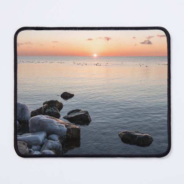 Item preview, Cold and Peaceful on the Shore of Lake Ontario at Sunrise designed and sold by Georgia Mizuleva.