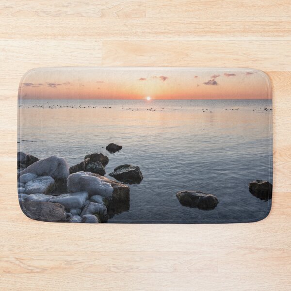 Item preview, Cold and Peaceful on the Shore of Lake Ontario at Sunrise designed and sold by Georgia Mizuleva.