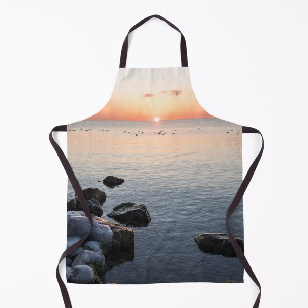 Item preview, Cold and Peaceful on the Shore of Lake Ontario at Sunrise designed and sold by Georgia Mizuleva.
