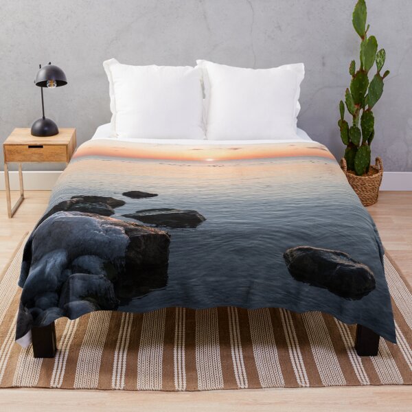 Item preview, Cold and Peaceful on the Shore of Lake Ontario at Sunrise designed and sold by Georgia Mizuleva.