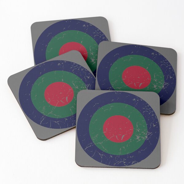Item preview, Vintage Navy Green Red Roundel designed and sold by hoganartgarage.