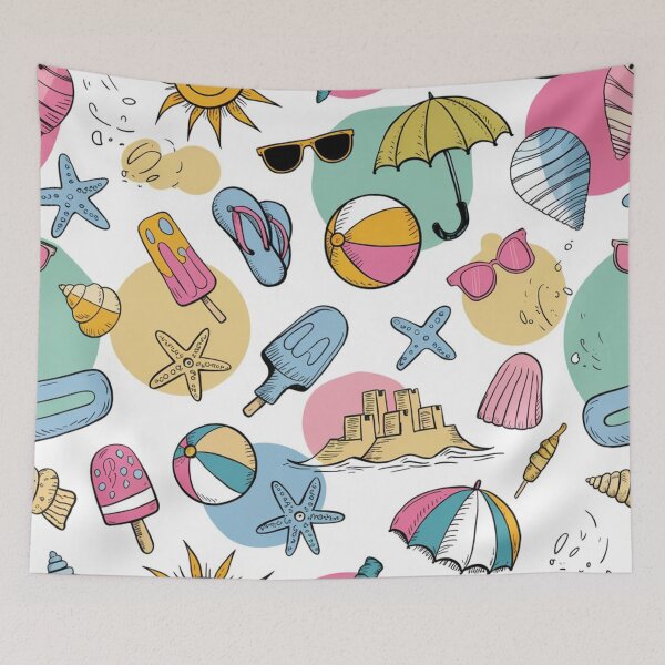 Item preview, Summertime Doodle Pattern designed and sold by Furbulous Faces.