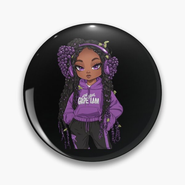 Item preview, Grape K-Pop Chibi Princess designed and sold by PrintsByFrank.