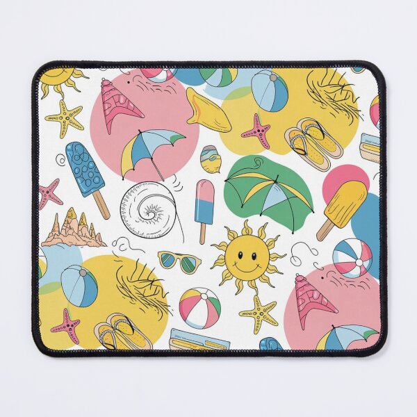 Item preview, Beach Day Doodle Pattern designed and sold by Furbulous Faces.