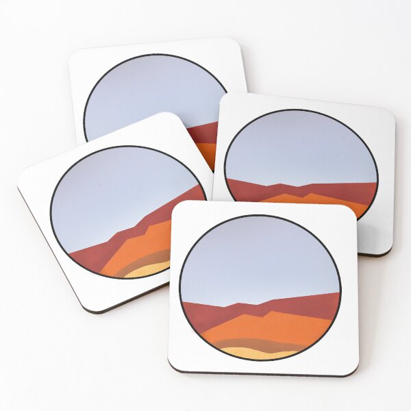 Item preview, Desert Mountain Sunset Scape designed and sold by artwithemilia.