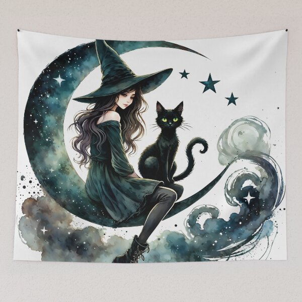 Item preview, The Witch's Cat designed and sold by RubisLeaf.