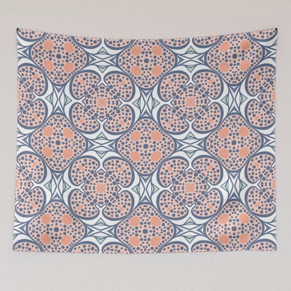 Item preview,  Coral and Azure Art Deco 2 designed and sold by AneissPiaf.