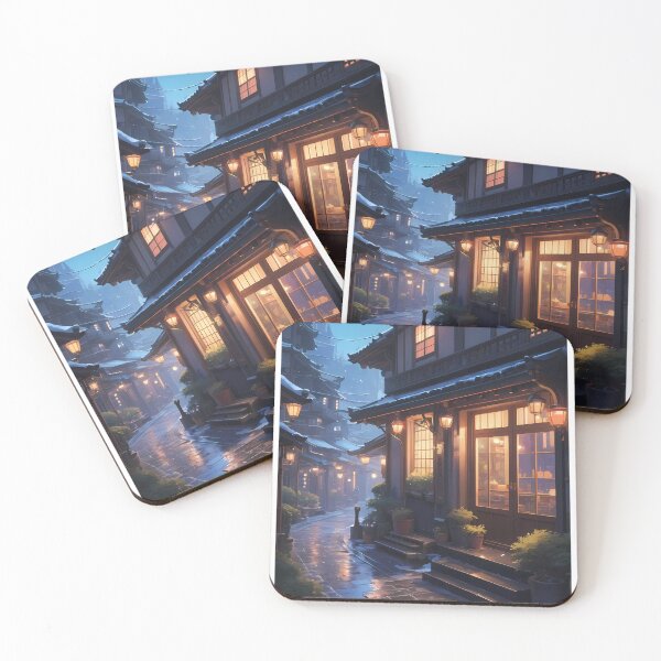 Item preview, Original Night Sky Urban Landscapes Winter Art Wonderland designed and sold by ART ATTACK ZONE.