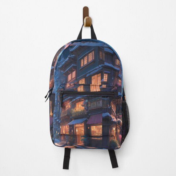 Item preview, Red Night Sky Urban Landscapes Winter Art Wonderland designed and sold by ART ATTACK ZONE.