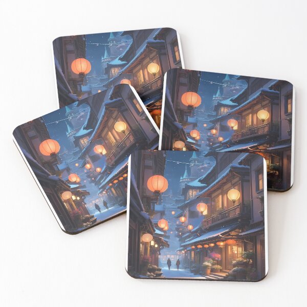 Item preview, Castles Night Sky Urban Landscapes Winter Art Wonderland designed and sold by ART ATTACK ZONE.