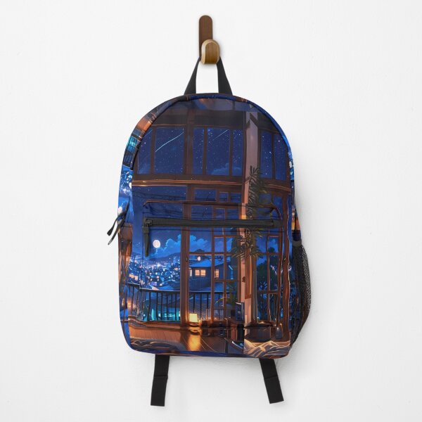 Item preview, Manga Anime NightSky Urban Landscapes Winter Art Wonderland designed and sold by ART ATTACK ZONE.