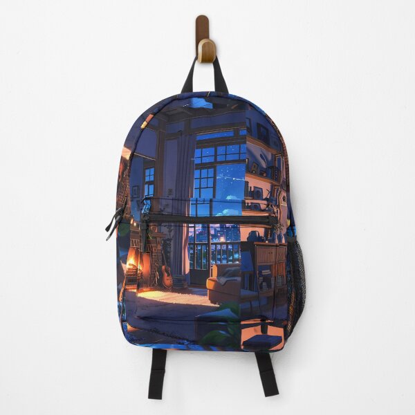 Item preview, Firehouse Night Sky Urban Landscapes Winter Art Wonderland designed and sold by ART ATTACK ZONE.