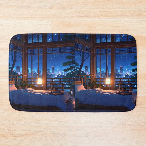 Item preview, Bedroom Night Sky Urban Landscapes Winter Art Wonderland designed and sold by ART ATTACK ZONE.