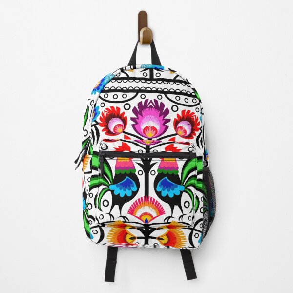 Item preview, Polish folk art - floral embroidery pattern and cutouts colorful designed and sold by mikistudio.
