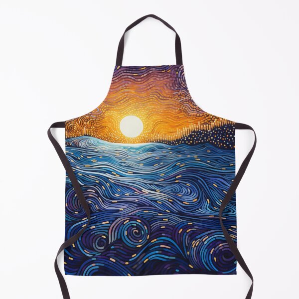 Item preview, Aboriginal Inspired Dot Art - Typical Ocean Morning designed and sold by GrinGalore.