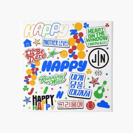 Artikel-Vorschau von Jin Happy, Jin von BTS, Jin Collage, ich werde da sein, du wirst geliebt, designt und verkauft von Annie Tong.