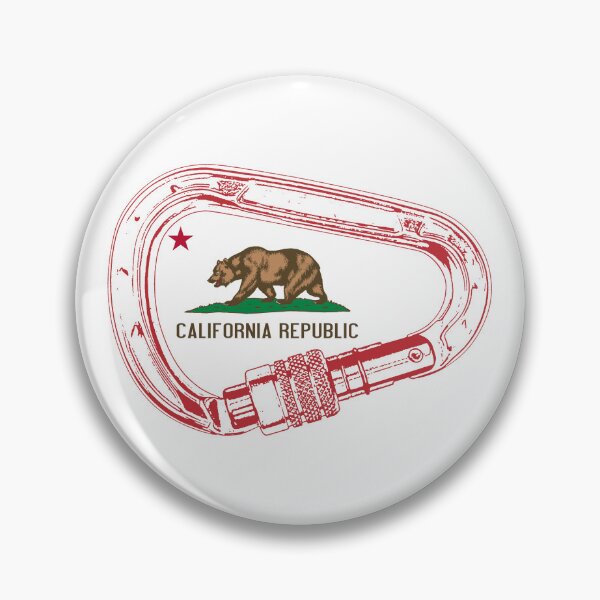 Item preview, California Flag Climbing Carabiner designed and sold by Esskay Designs.