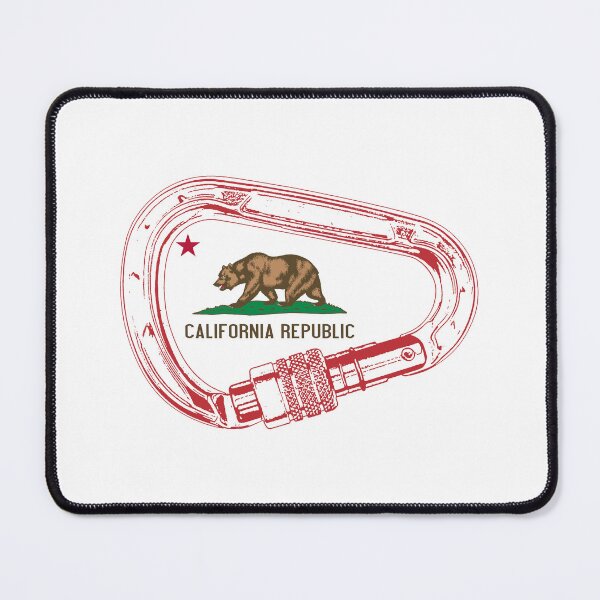 Item preview, California Flag Climbing Carabiner designed and sold by Esskay Designs.