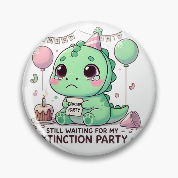 Item preview, Kawaii Dinosaur - Still Waiting For My Extinction Party designed and sold by Guesso.