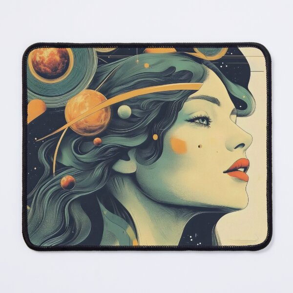 Item preview, Celestial Retro Vintage Girl Graphic designed and sold by Shoot-The-Moon.