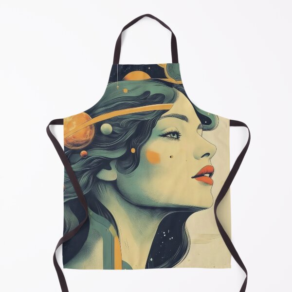 Item preview, Celestial Retro Vintage Girl Graphic designed and sold by Shoot-The-Moon.