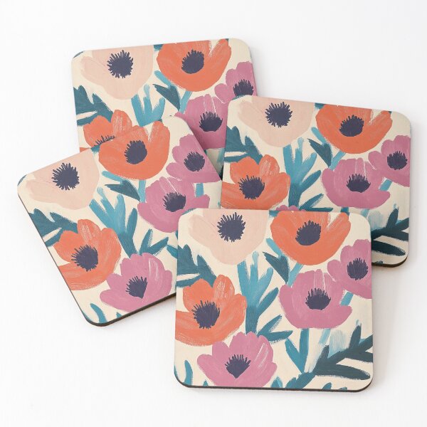 Item preview, Colorful flowers pattern textured painting designed and sold by SUNED.
