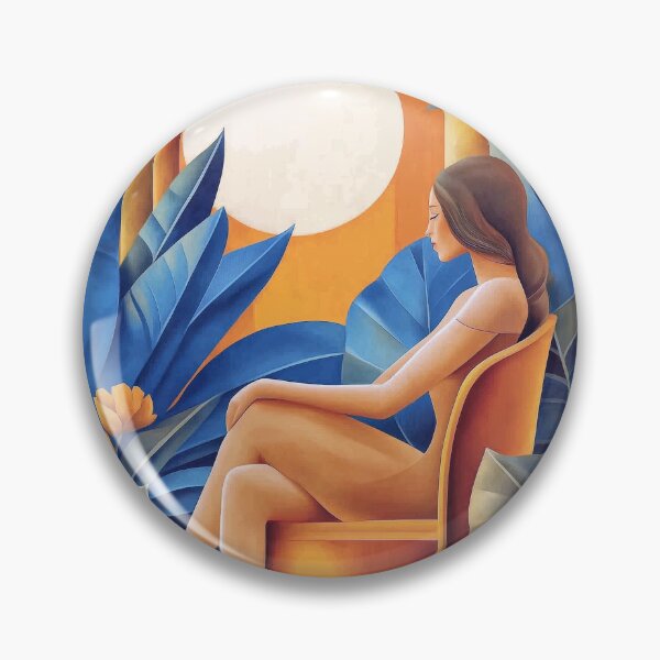 Item preview, Relaxing Lady, complementary colours. designed and sold by Shoot-The-Moon.