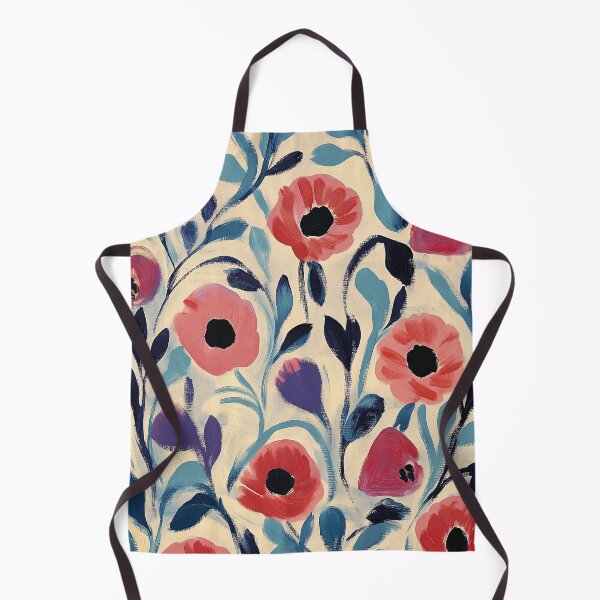 Item preview, Poppies cottagecore floral pattern painting designed and sold by SUNED.