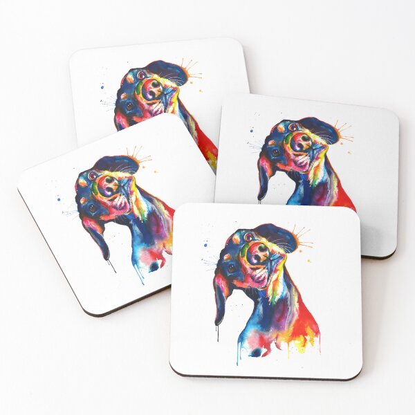 Item preview, Dachshund Colorful Art designed and sold by doodIllustrate.