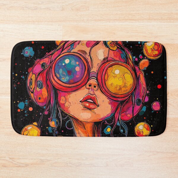 Item preview, "Girl In Two Worlds", spatter art design. designed and sold by Shoot-The-Moon.