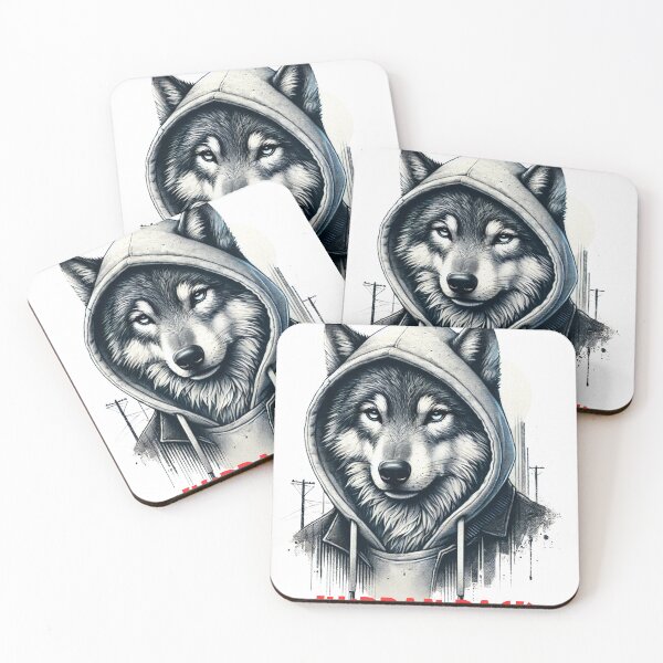 Item preview, Wolf hoodie Urban Pack designed and sold by PapayaGen.