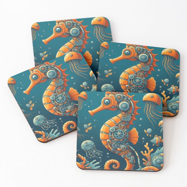 Item preview, Colourful Steampunk Seahorse designed and sold by RudeBeeDesigns.