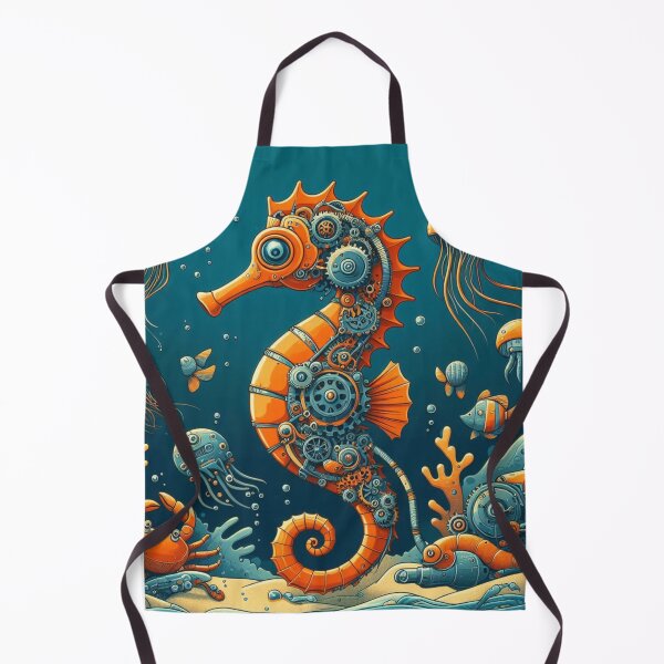Item preview, Colourful Steampunk Seahorse designed and sold by RudeBeeDesigns.